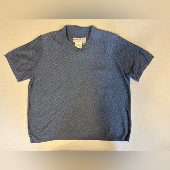 Alfred Dunner blue v-neck short sleeve sweater 3X NWT - Picture 1 of 5